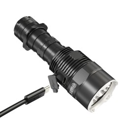 Nitecore TM9K Pro - 9900 Lumens - UHi LED High Power Instant Turbo Pocket Monster Tactical Flashlight (USB-C Rechargeable)