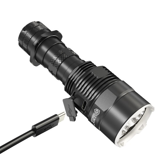 Nitecore TM9K Pro - 9900 Lumens - UHi LED High Power Instant Turbo Pocket Monster Tactical Flashlight (USB-C Rechargeable) Nitecore TM9K Pro - 9900 Lumens - UHi LED High Power Instant Turbo Pocket Monster Tactical Flashlight (USB-C Rechargeable)
