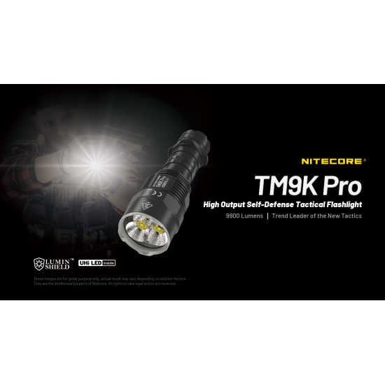 Nitecore TM9K Pro - 9900 Lumens - UHi LED High Power Instant Turbo Pocket Monster Tactical Flashlight (USB-C Rechargeable) Nitecore TM9K Pro - 9900 Lumens - UHi LED High Power Instant Turbo Pocket Monster Tactical Flashlight (USB-C Rechargeable)
