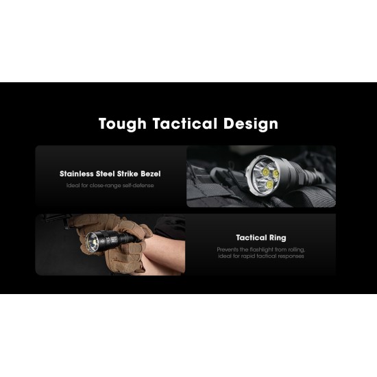 Nitecore TM9K Pro - 9900 Lumens - UHi LED High Power Instant Turbo Pocket Monster Tactical Flashlight (USB-C Rechargeable) Nitecore TM9K Pro - 9900 Lumens - UHi LED High Power Instant Turbo Pocket Monster Tactical Flashlight (USB-C Rechargeable)