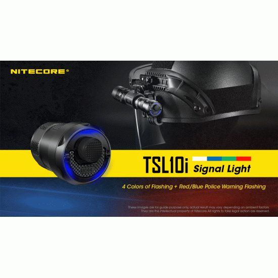 Nitecore TSL10i Signal Light Tail cap, Instant Strobe, Tactical Tail Switch for Nitecore i-Generation Flashlights