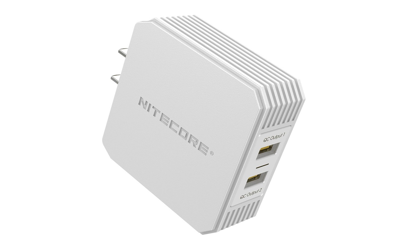 Nitecore UA42Q DualPort USB Quick Charging Power Adapter with QC 3.0