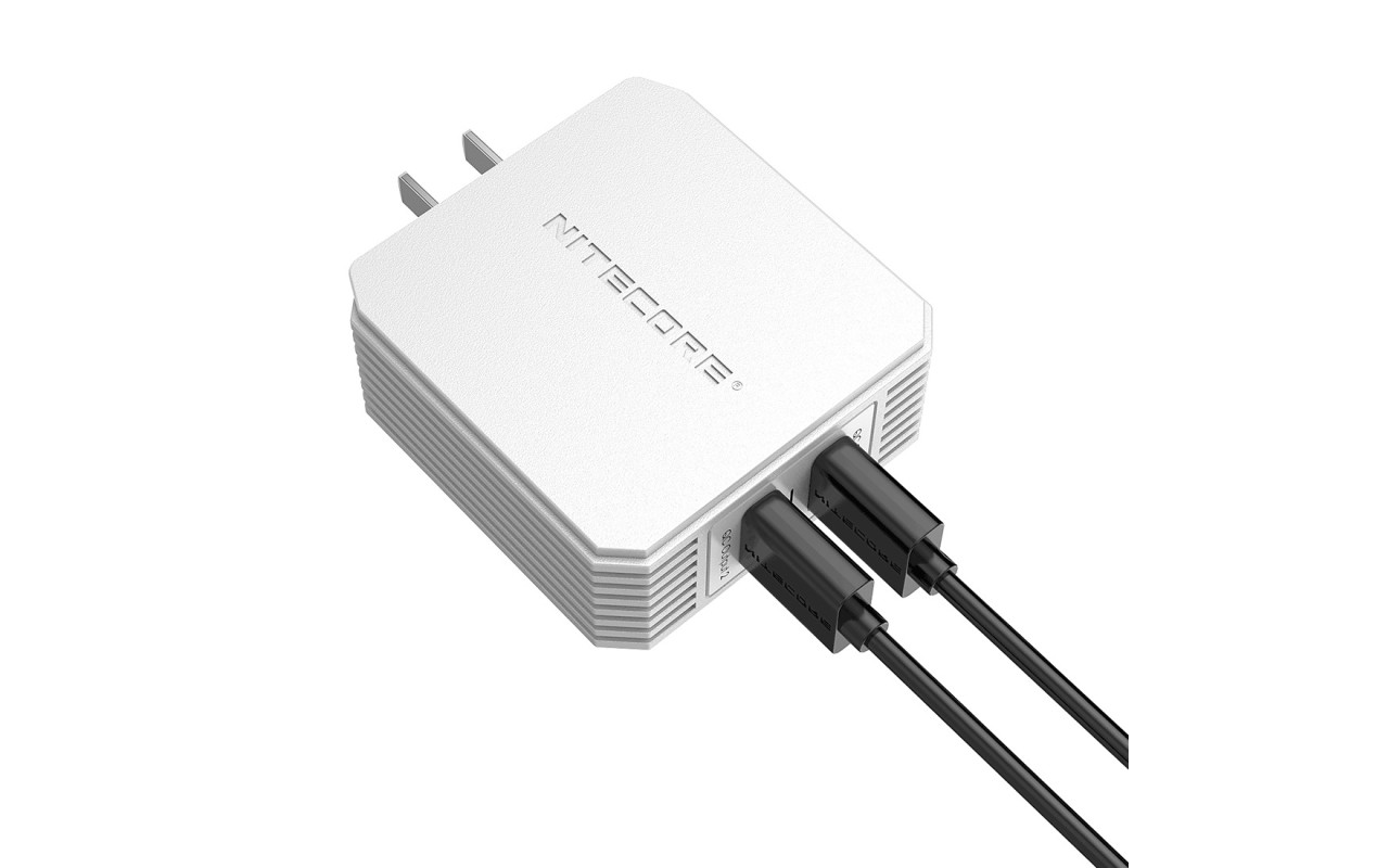 Nitecore UA42Q DualPort USB Quick Charging Power Adapter with QC 3.0