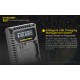 Nitecore UCN3 Compact USB Travel Charger for Canon Camera Batteries (Dual Slot with LCD Display)