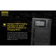 Nitecore USN4 Pro Compact USB Travel Charger for Sony NP-FZ100 Camera Batteries (Dual Slot with LCD Display)