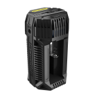 Nitecore V2 Smart Battery Charger for Car, 2-Bay Charger for Li-ion, IMR, Ni-MH Batteries