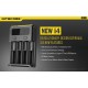 Nitecore Intellicharger i4 New Version, 4-Battery Smart Charger (for Li-ion, IMR, Ni-MH)