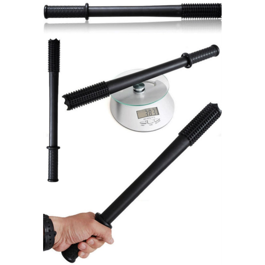 Security Baton LED Torch Light with Tooth - Q5, AAA, 18650 - Self ...