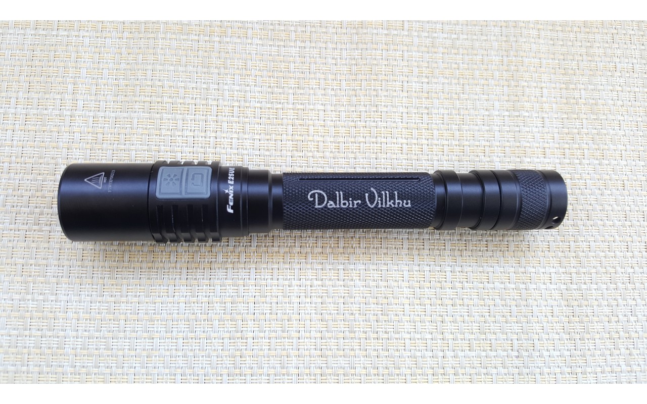 Laser Engraving in India on LED Flashlights and Knives, Personalized
