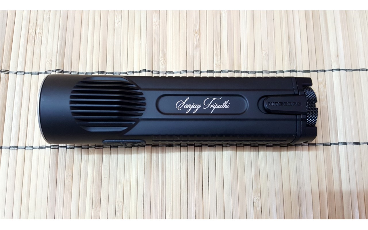 Laser Engraving in India on LED Flashlights and Knives, Personalized