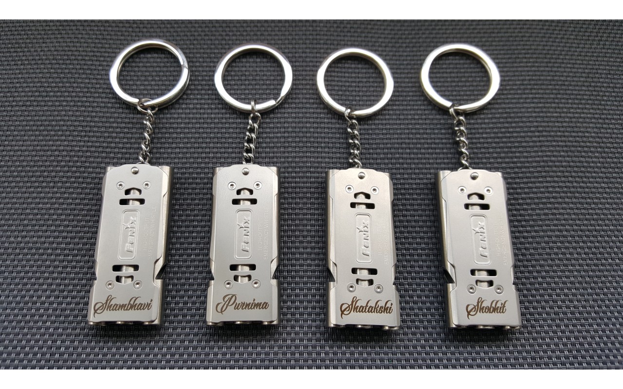 Laser Engraving in India on LED Flashlights and Knives, Personalized