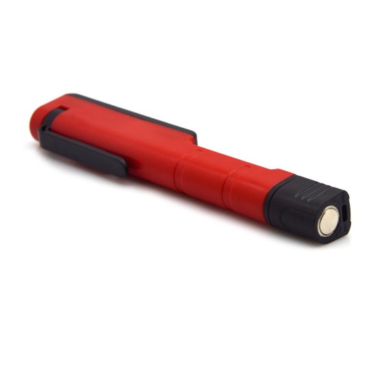 Pen Shaped LED Work Light with Pocket Clip, Magnetic Tail (350 Lumens, 3xAAA)