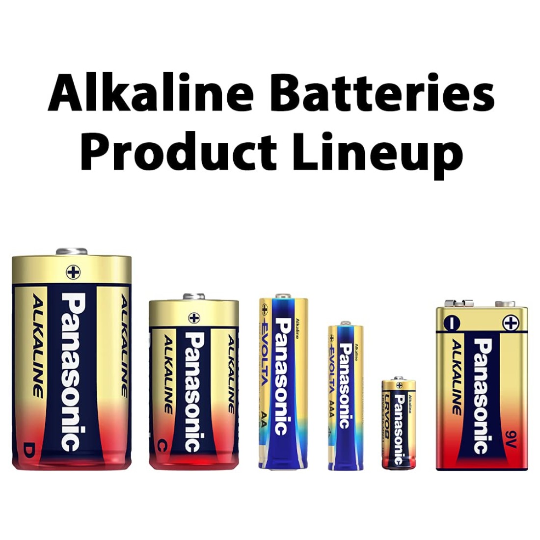 Panasonic Evolta New Improved Alkaline AA Batteries 1.5V, 2Pack