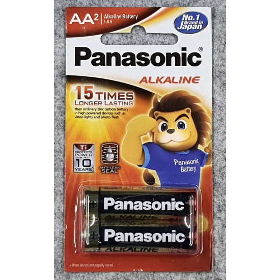 Panasonic Alkaline AA Batteries Original 1.5V, 20-Pack (LR6TDG/2B), 10 Year Shelf Life