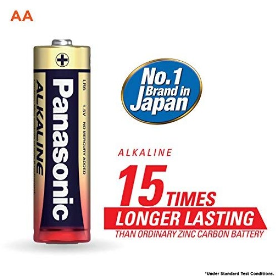 Panasonic Alkaline AA Batteries Original 1.5V, 30-Pack (LR6TDG/1B6), 10 Year Shelf Life