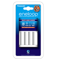 Panasonic Eneloop BQ-CC16 4-Battery Fast Charger (2 Hours) for AA, AAA Batteries [DISCONTINUED]