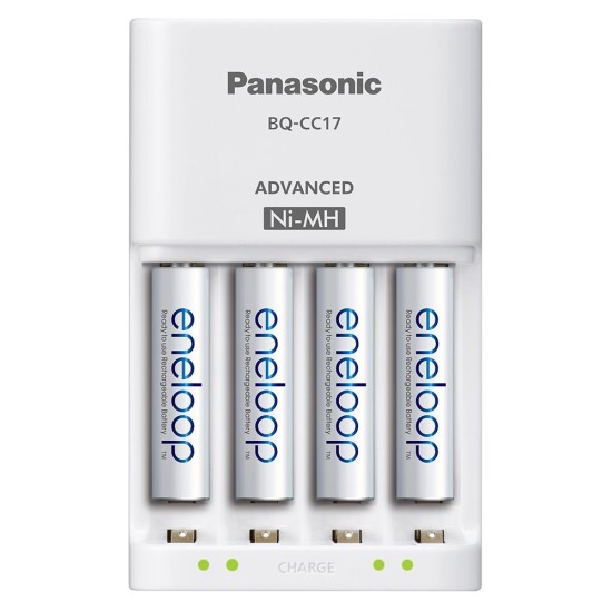 Panasonic Eneloop BQ-CC17 4-Battery Charger (7 Hours) for AA, AAA Batteries [DISCONTINUED]