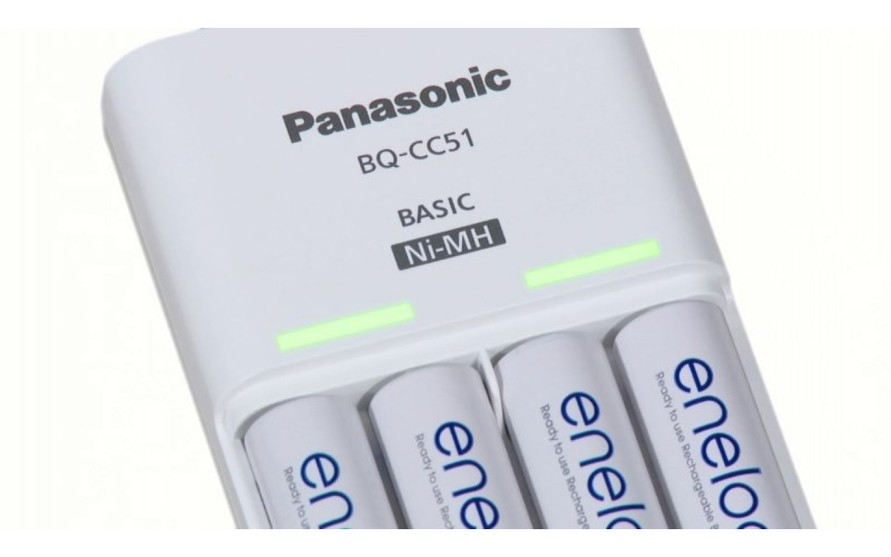 Panasonic Eneloop Bq Cc51e 4 Battery Aa Charger For Ni Mh Aa Aaa