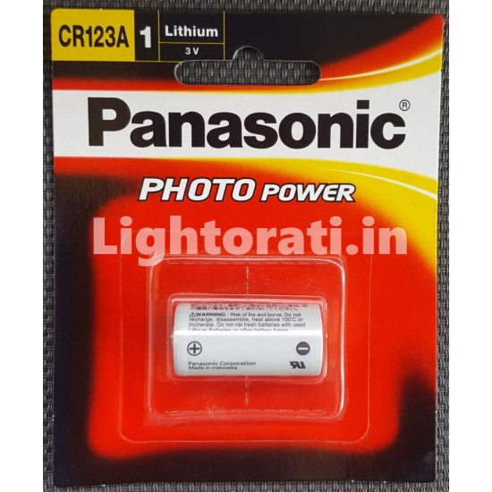 Panasonic CR123A 3v Lithium Non-Rechargeable Battery