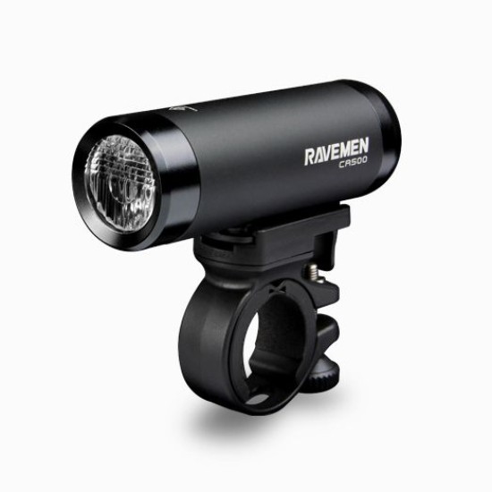 Ravemen CR500 USB Rechargeable Bicycle Light, High-Low Beam System and Remote Switch (500 Lumens, in-built battery)