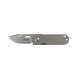 SRM Folding Knife 418S Silver/Silver - [3.31 inch, TC4 Handle, Ambi Lock, Fine Edge, Small]