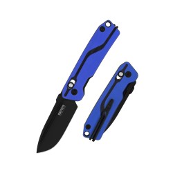 SRM Folding Knife 7228GI Blue - [6.61 inch, G10 Handle, Ambi Lock, Fine Edge]