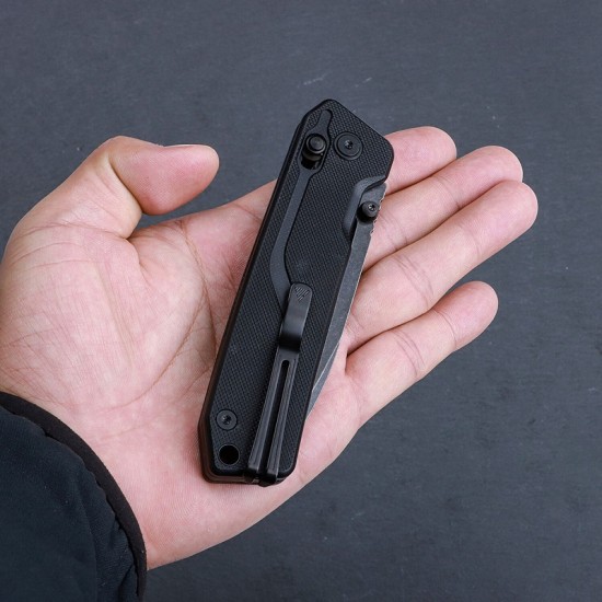 SRM Folding Knife 7228L-GB [8.15 inch, G10 Handle, Ambi Lock, Fine Edge]