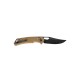 SRM Folding Knife 9201GW Brown - [8.09 inch, G10 Handle, Ambi Lock, Fine Edge]