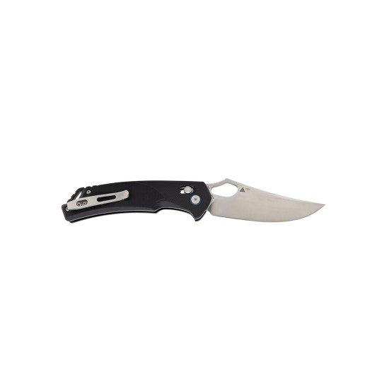 SRM Folding Knife 9202 Black - [8.09 inch, G10 Handle, Ambi Lock, Fine Edge]