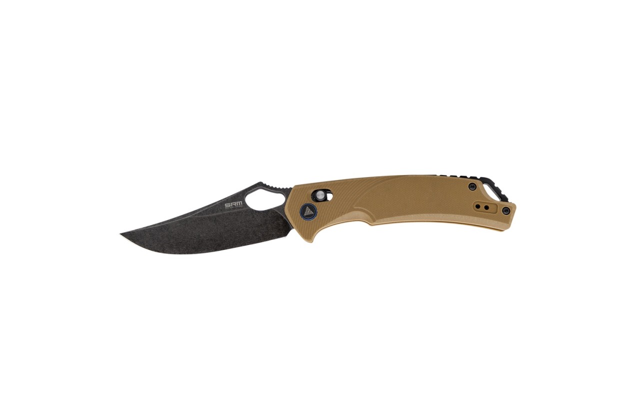 SRM Folding Knife 9202 GW [8.09 inch, G10 Handle, Ambi Lock, Fine Edge ...