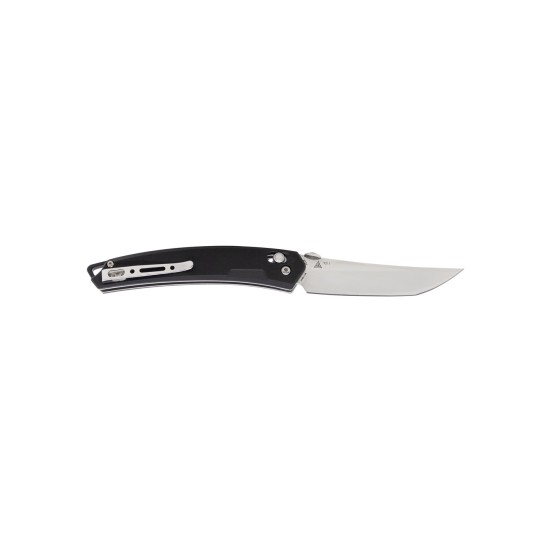 SRM Folding Knife 9211 Black - [8.33 inch, G10 Handle, Ambi Lock, Fine Edge]