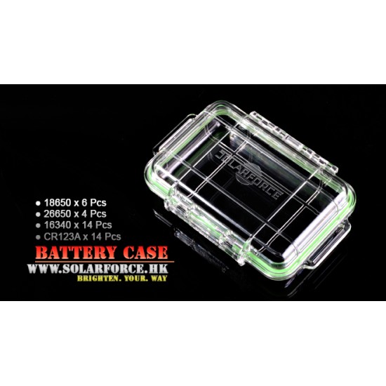 Solarforce Waterproof Battery Case V2 (6x18650, 4x26650, 12xCR123A and AA)