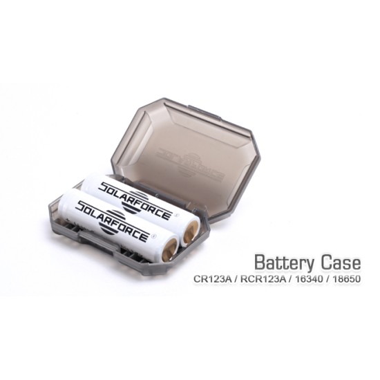 Solarforce Battery Box (Plastic Case) for 18650, CR123A Batteries
