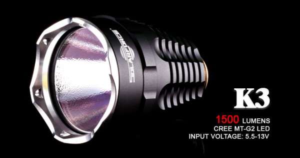 Solarforce K3 (MT-G2 LED) Flashlight Head (1500 Lumens) for Solarforce ...