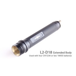 Solarforce L2-D18 Extended Body for Solarforce L2 Flashlight Series