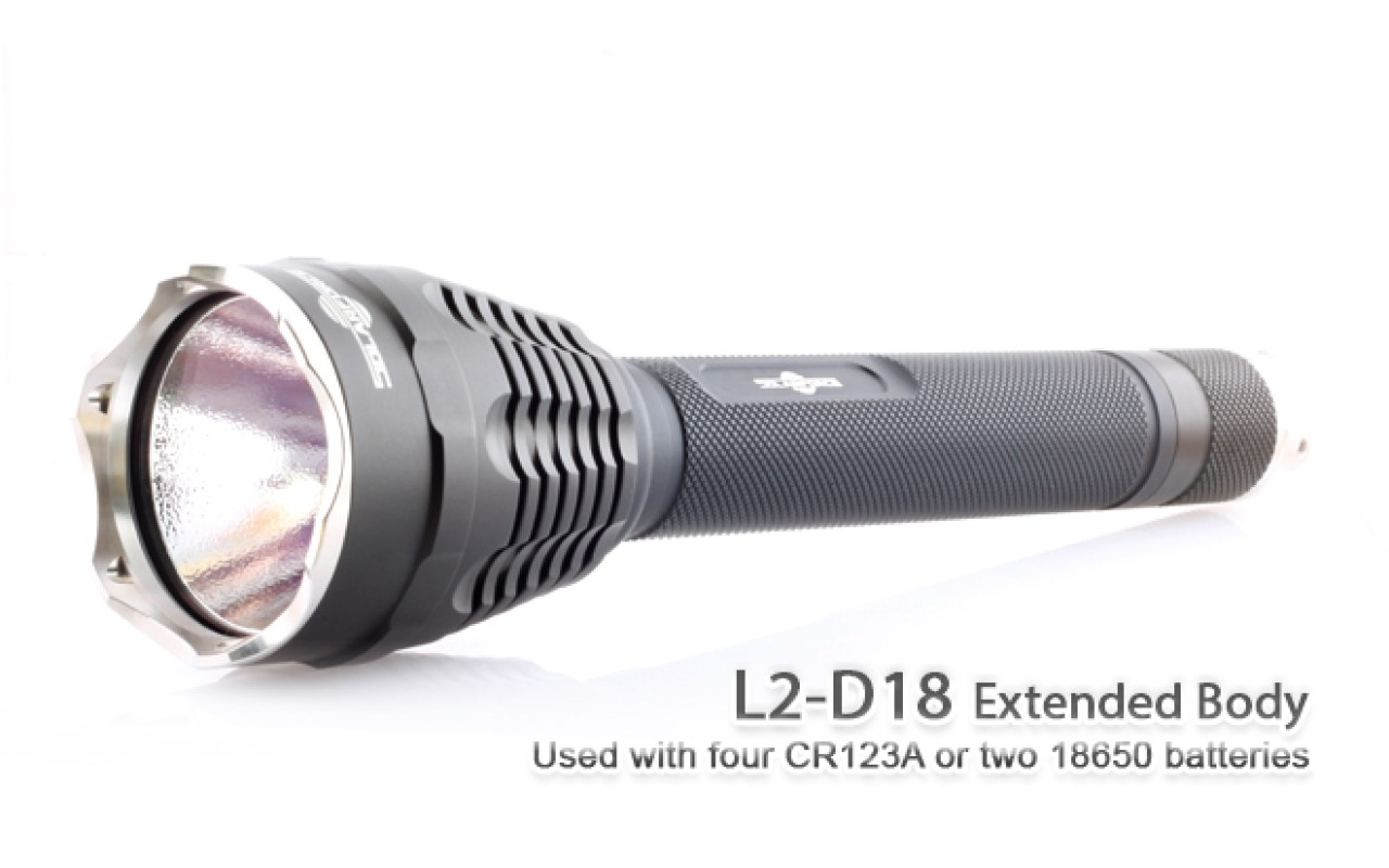 Solarforce L2m Solarforce L2-D18 Extended Body for Solarforce L2 Flashlight Series ...