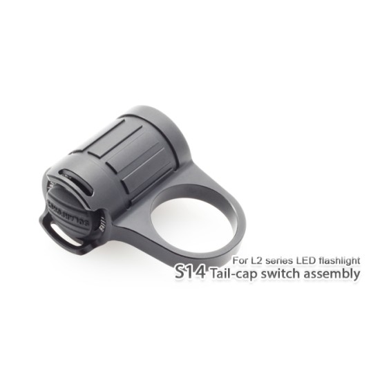 Solarforce L2-S14 Finger-Grip Tactical Tail Switch for L2 Series Flashlights