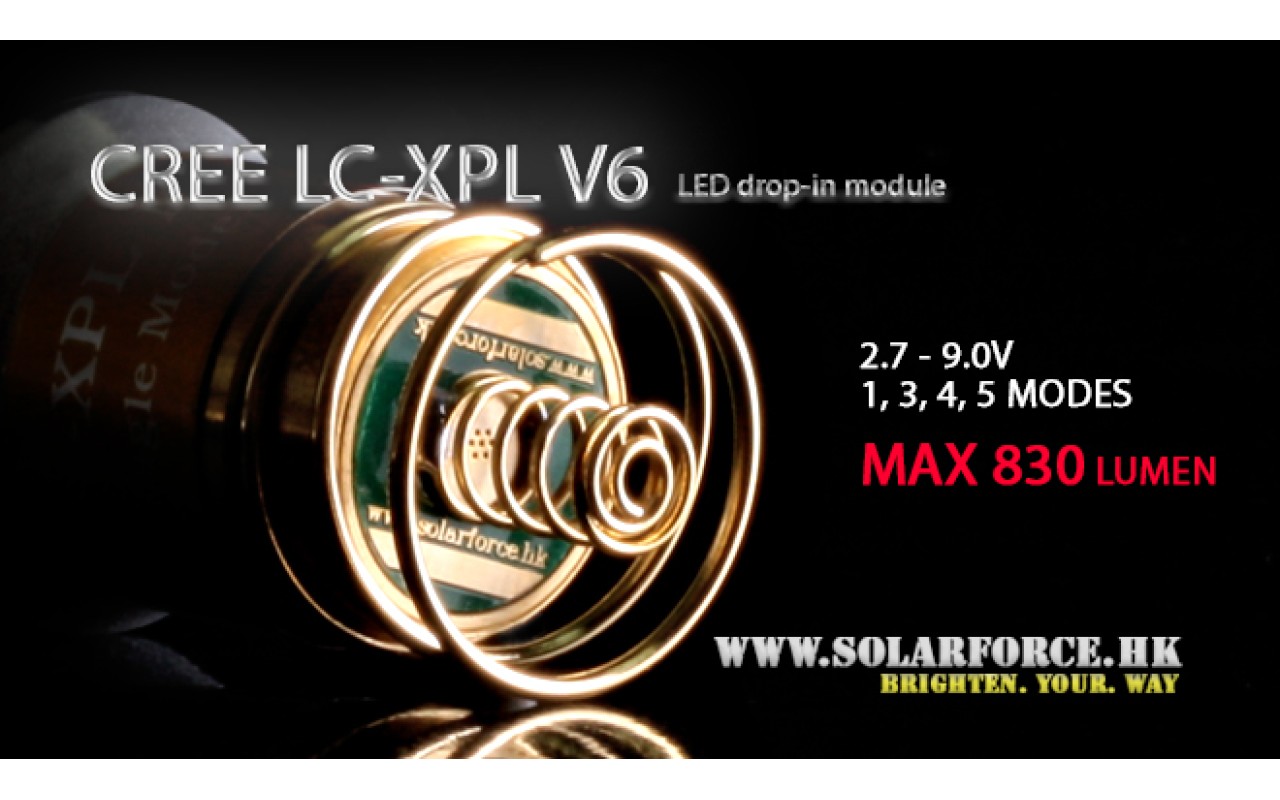 Solarforce CREE LC-XPL(V6) LED Module 830 Lumens (DIY) for Solarforce ...