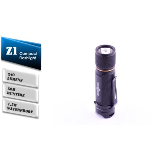 Solarforce Z1 LED Keychain flashlight - 1xCR123A, 240 Lumens