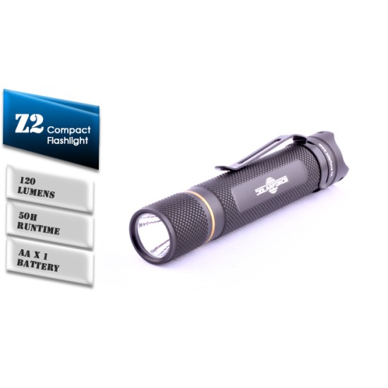 Solarforce Z2 LED Keychain flashlight - 1xAA, 120 Lumens [5 Colors]