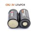 Soshine 15266 (IFR CR2) LiFePO4 3V 300mAh Protected Batteries (Pair)