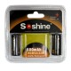 Soshine RCR123 / 16340 LiFePO4 3.2V 600mAh Protected Batteries (Pair)