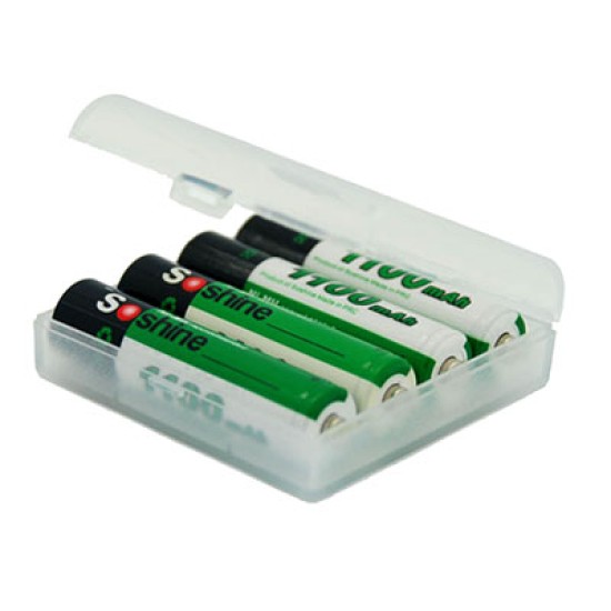 Soshine 4xAAA Plastic Battery Case (SBC-003)