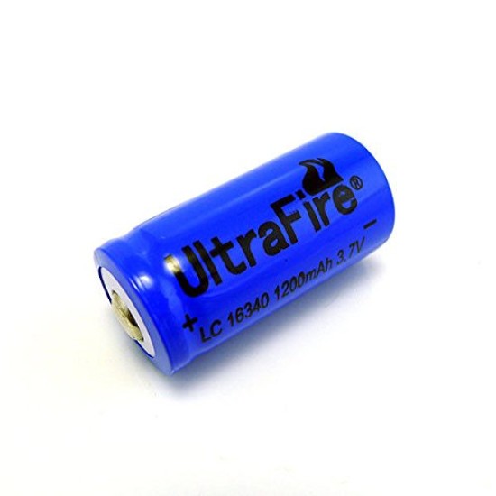 Ultrafire 16340 (RCR123A) 1200mAh 3.7V Rechargeable Li-ion Battery