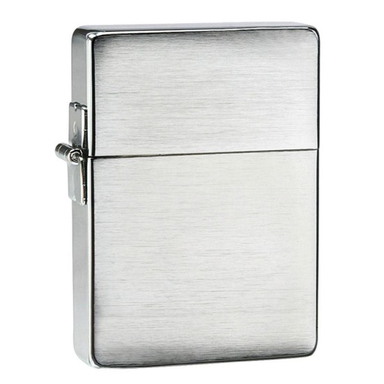Zippo 1935 Replica Original Brushed Chrome Windproof Pocket Lighter, 1935.25