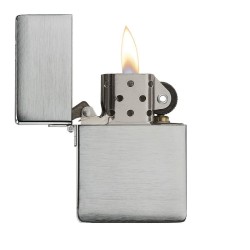 Zippo 1935 Replica Original Brushed Chrome Windproof Pocket Lighter, 1935.25