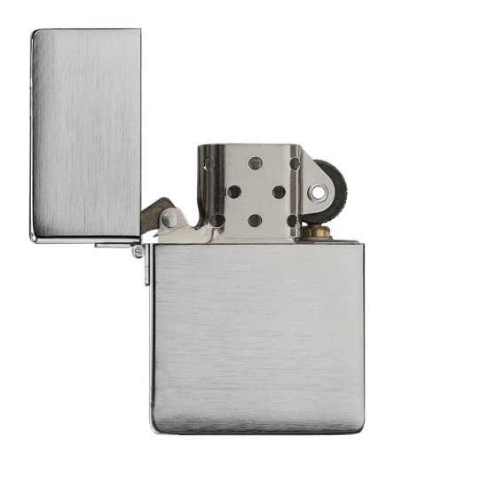 Zippo 1935 Replica Original Brushed Chrome Windproof Pocket Lighter, 1935.25