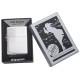 Zippo 1935 Replica Original Brushed Chrome Windproof Pocket Lighter, 1935.25