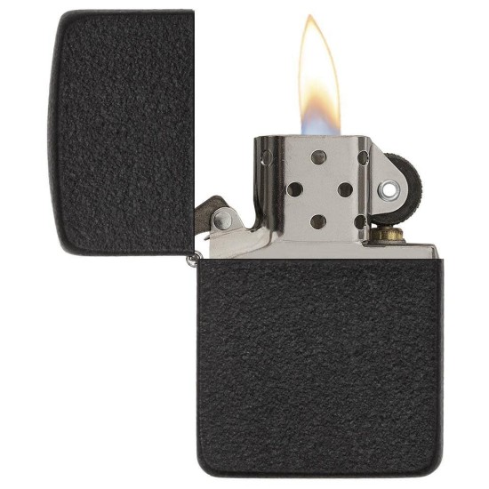 Zippo 1941 Replica Black Crackle Windproof Pocket Lighter, 28582