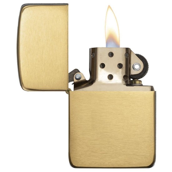 Zippo 1941 Replica Brushed Brass Windproof Pocket Lighter, 1941B